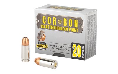 CORBON 9MM+P 125GR JHP 20/500 by Cor-Bon