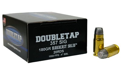 DBLTAP 357SIG 180GR HARDCAST 20/1000 by Double Tap Ammunition