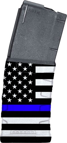 MFT EXD MAGAZINE AR15 5.56X45 - 30RD BLUE LINE FLAG by Mission First Tactical