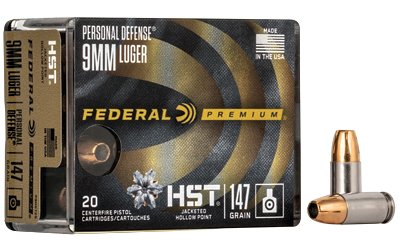 FED PRM HST 9MM 147GR JHP 20/200 by Federal Ammunition