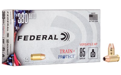 FED TRAIN/PROTCT 380ACP 85GR VHP 50 by Federal Ammunition