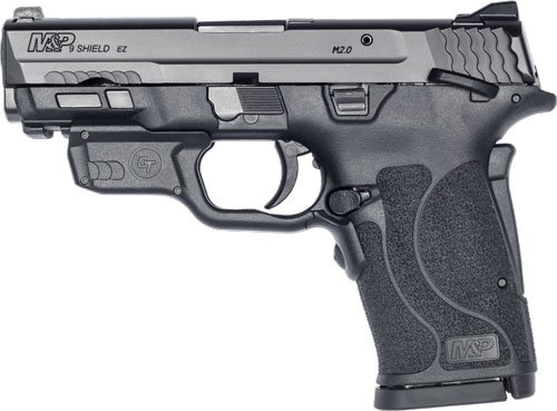S&W SHIELD M2.0 M&P 9MM EZ - BLACK THUMB SAFETY RED LASER by Smith & Wesson / S&W