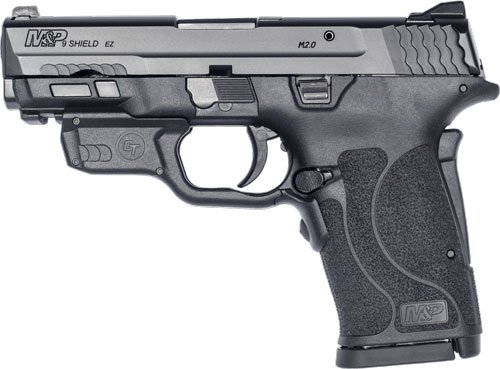 S&W SHIELD M2.0 M&P 9MM EZ - BLACK NO SAFETY RED LASER by Smith & Wesson / S&W