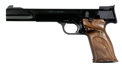 S&W 41 22LR 7" AS - 10SH-ATS-TS-DT BLUED WOOD by Smith & Wesson / S&W