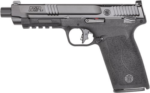 S&W M&P 5.7 THUMB SAFETY 5" - 2-22 RD MAGS OPTIC CUT BLACK by Smith & Wesson / S&W