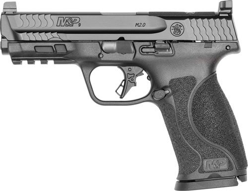 S&W M&P9 M2.0 FULL 17-SH 4.25" - OPTIC READY NO THUMB SAFETY BL by Smith & Wesson / S&W