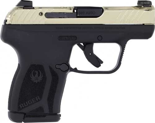 RUGER LCP MAX 380ACP FRONT - NIGHT SGT CHAMPAGNE PVD SLIDE by Ruger / Sturm, Ruger & Co.