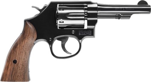 S&W 10 CLASSIC 38SPL+P 4" FS - BLUED ROUND BUTT WOOD NO LOCK by Smith & Wesson / S&W