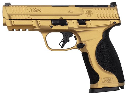 S&W M&P9 M2.0 METAL 9MM 4.25" - 17-SHOT GOLD CERAKOTE by Smith & Wesson / S&W