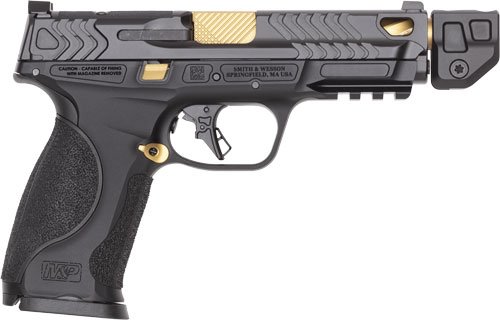 S&W PC M&P9 M2.0 METAL 9MM OR - NTS BLACK FR/GOLD PVD BBL TALO by Smith & Wesson / S&W