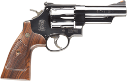 S&W 29 CLASSIC 44MAG 4" AS - BLUED CHECKERED WOOD GRIPS by Smith & Wesson / S&W