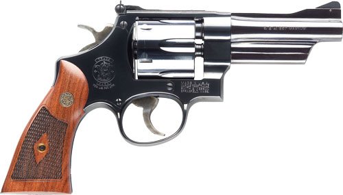S&W 27 CLASSIC 357MAG 4"AS - BLUED CHECKERED WOOD GRIPS by Smith & Wesson / S&W