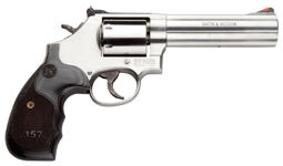 S&W 686 3-5-7 357 5" AS 7-SH - SS UNFLUTED CYLINDER WOOD by Smith & Wesson / S&W
