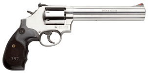 S&W 686 3-5-7 357 7" AS 7-SH - SS UNFLUTED CYLINDER WOOD by Smith & Wesson / S&W