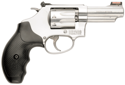 S&W 63 22LR 3" AS 8-SHOT - HI-VIZ STAINLESS RUBBER by Smith & Wesson / S&W
