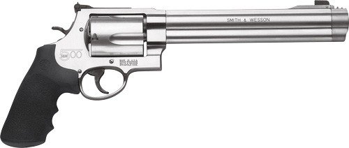 S&W 500 500SW 8.38" AS 5-SHOT - STAINLESS STEEL RUBBER by Smith & Wesson / S&W