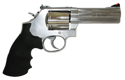S&W 686PLUS 4" AS 7-SHOT 357 - STAINLESS STEEL RUBBER by Smith & Wesson / S&W