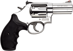 S&W 686PLUS 357 3" AS 7-SHOT - STAINLESS STEEL RB RUBBER by Smith & Wesson / S&W