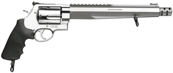 S&W 460XVR PERFORMANCE CENTER - 460SW 10.5" AS SS RUBBER by Smith & Wesson / S&W