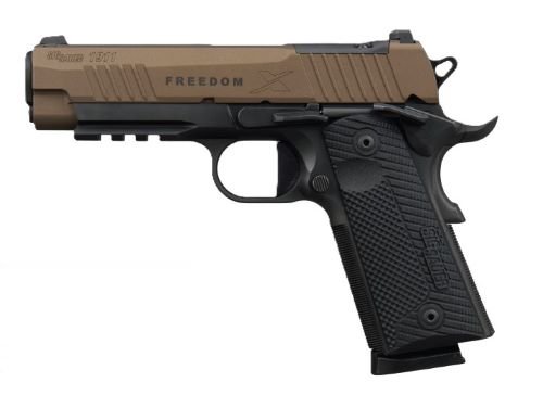 SIG 1911 X FREEDOM 45ACP 4.2" - XRAY3 (2)8RD BRONZE/BLACK G10 by Sig Sauer
