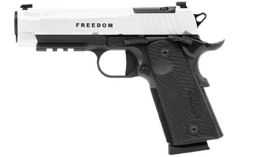 SIG 1911 X 45ACP 4.25" FREEDOM - SERIES (2)8RD G10 WHITE/BLACK by Sig Sauer