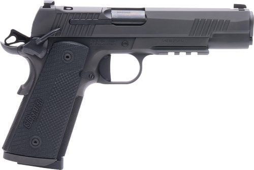 SIG 1911 X 45ACP 5" XRAY3 - OR (2)8RD G10 STEEL BLACK by Sig Sauer