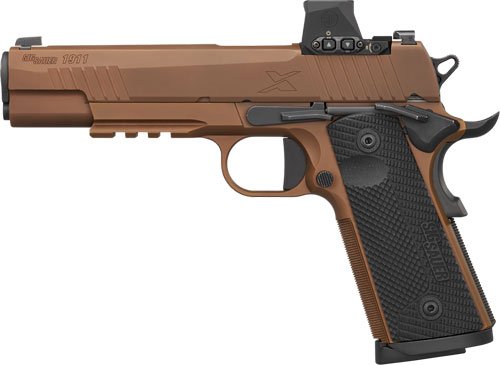 SIG 1911 X 45ACP 5" W/ROMEO-X - (2)8RD G10 STEEL COYOTE by Sig Sauer