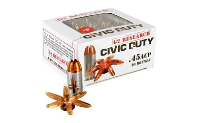 G2R CIVIC DUTY 45ACP 164GR 20/500 by G2 Research
