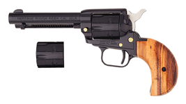 HERITAGE 22LR/WMR COMBO 4.75" - BLUED COCOBOLO BIRDSHEAD GRIPS by Heritage Arms
