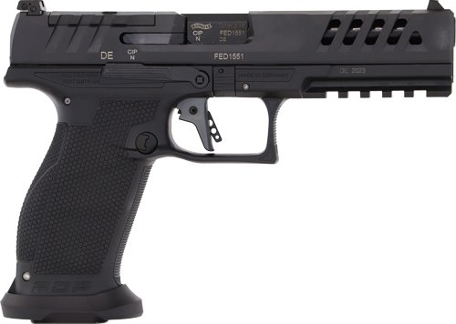 WALTHER PDP MATCH 9MM 5" OR - 10-SHOT BLACK POLYOMER FRAME by Walther Arms