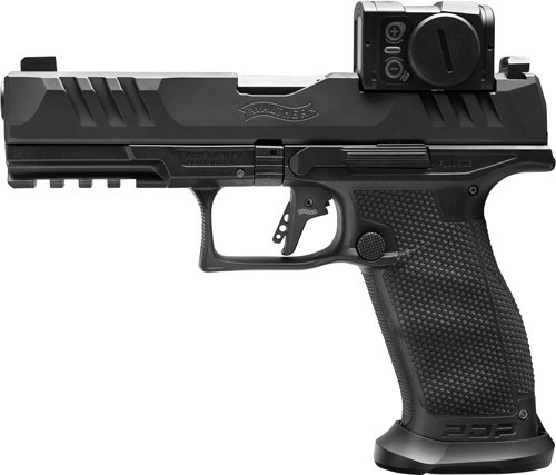 WALTHER PDP PRO ACRO INSTALLED - 9MM 4.5" 18-SHOT BLACK FRAME by Walther Arms