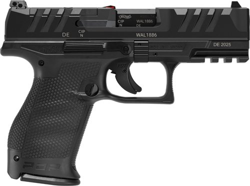 WALTHER PDP COMPACT OR 9MM 4" - CA 10-SHOT BLACK POLYMER FRAME by Walther Arms