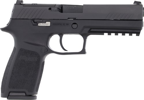 SIG P320 9MM 4.7" SIGLITE - STRIKER OR (2)10RD BLACK STEEL by Sig Sauer