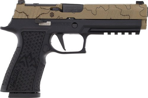 SIG P320 XTEN ENDURE 10MM 5" - XRAY3 (3)15RD TAN TOPO/BLACK by Sig Sauer