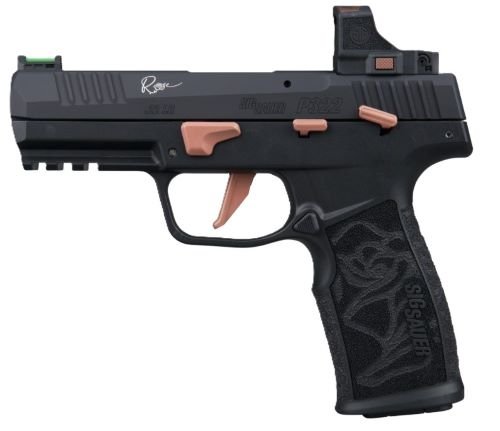 SIG P322 ROSE 22LR 4" W/ROMEO - RS OPTIC (3)10RD BLACK/ROSE by Sig Sauer