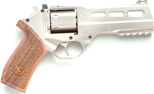 CHIAPPA RHINO 50DS 357MAG - 5" ADJ. SIGHT CHROME/WALNUT. by Chiappa Firearms