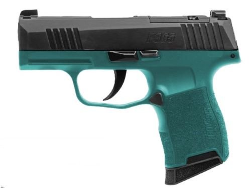 SIG P365 BAMA BREEZE 9MM 3.1" - XRAY3 (2)10RD TEAL/BLACK by Sig Sauer