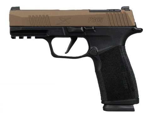 SIG P365X MACRO FREEDOM 9MM - 3.7" XRAY3 (2)17RD BRONZE/BLCK by Sig Sauer