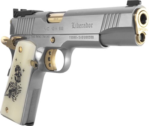 GIRSAN MC1911S LIBERADORE III - 9MM SKELETON CHROME/GOLD 9RD by Girsan Firearms