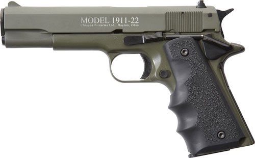 CHIAPPA 1911-22 22LR 5" FS - 10RD OD GREEN/RUBBER by Chiappa Firearms