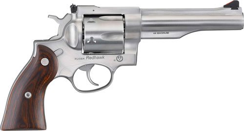 RUGER REDHAWK 44 REM MAG 5.5" - STAINLESS WOOD ADJUSTABE by Ruger / Sturm, Ruger & Co.