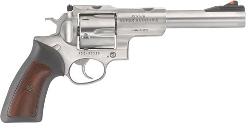 RUGER SUPER REDHAWK 10MM - 7.5" AS STAINLESS HOGUE TAMER by Ruger / Sturm, Ruger & Co.