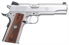 RUGER SR1911 45ACP FS 8-SHOT - STAINLESS WOOD GRIPS by Ruger / Sturm, Ruger & Co.