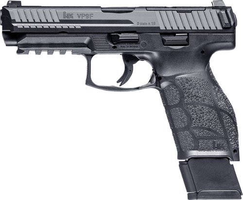 HK VP9A1 F OPTICS READY 9MM - 4.5" BBL 1-17RD 1-20 MAG BLACK by Heckler & Koch / H&K