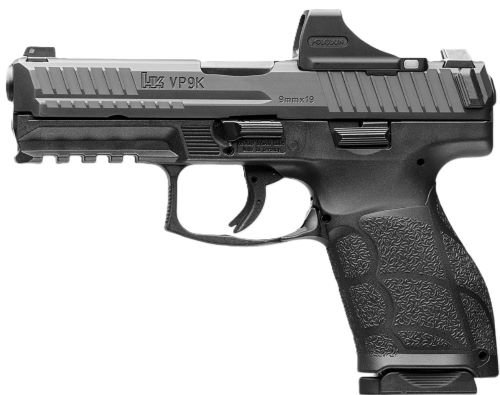 HK VP9A1 K COMPACT WITH OPTIC - 9MM 4.09" 2-10RD CA APROVD BLK by Heckler & Koch / H&K
