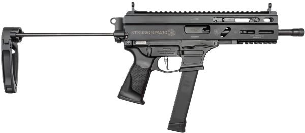 GRAND POWER STRIBOG SP9A3G 9MM - 8" 30RD MAG TAILHOOK BRACE BLK by Global Ordnance
