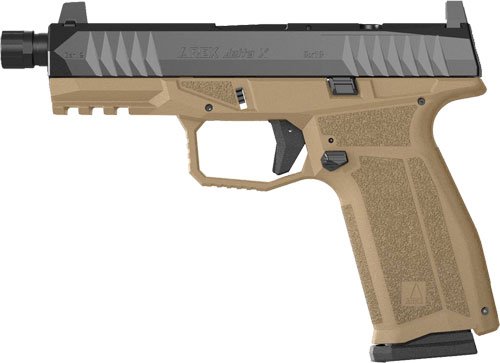 AREX DELTA GEN2 TACTICAL X OR - 1-17 & 1-17+2 THREADED BLK/FDE by Global Ordnance