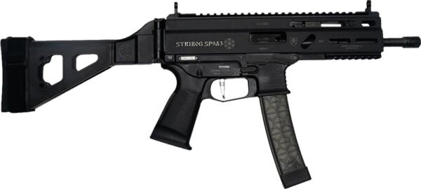 GRAND POWER STRIBOG SP9A3 9MM - 8" BBL 30 RD MAG W/BRACE BLK by Global Ordnance