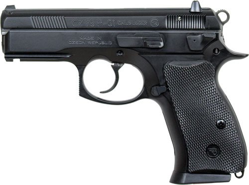 CZ 75 P-01 9MM FS 15RD MAG - DECOCKER BLACK POLYCOAT by CZ-USA