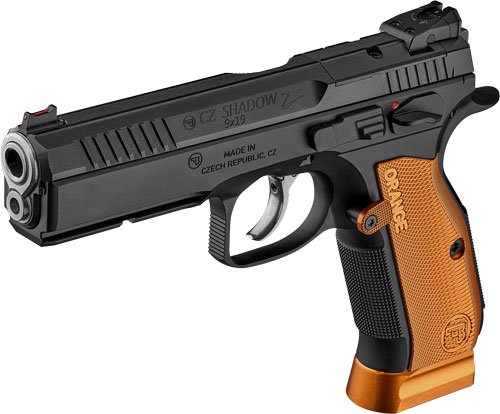 CZ SHADOW 2 ORANGE OR 9MM 17RD - MAG BLACK POLYCOAT STEEL FRAME by CZ-USA